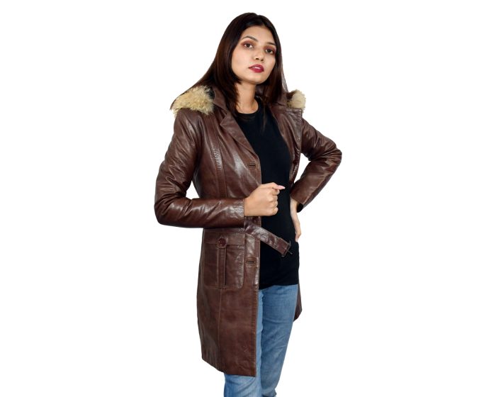 JL-011-159 Jumbo Leather Fashion WoMen Coat #leatherjacket #leather #fashion #jacket #leatherpants #leatherjackets #leatherfashion (2)