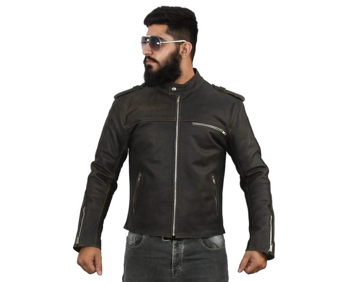 JL-012-27 Jumbo Leather MotorBike Jacket #wintercollection #winterfashion #winterclothing #puff #pufferjacket #motorbikejacket #moto (1)