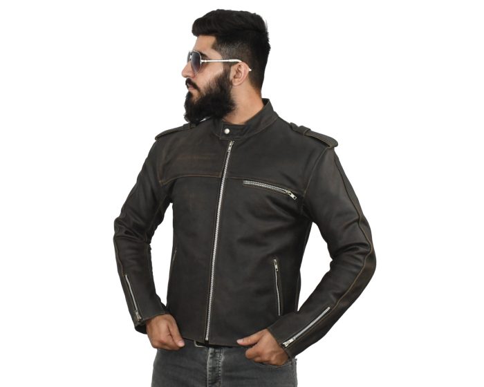 JL-012-27 Jumbo Leather MotorBike Jacket #wintercollection #winterfashion #winterclothing #puff #pufferjacket #motorbikejacket #moto