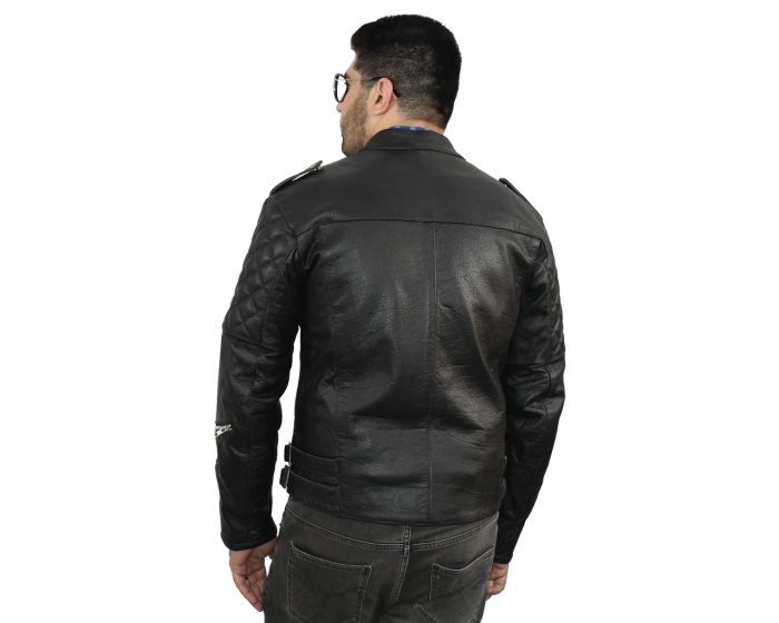 JL-015-30 Jumbo Leather MotorBike Jacket #wintercollection #winterfashion #winterclothing #puff #pufferjacket #motorbikejacket #moto (4)