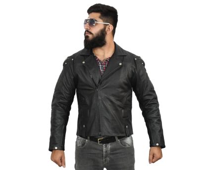 JL-019-34 Jumbo Leather MotorBike Jacket #wintercollection #winterfashion #winterclothing #puff #pufferjacket #motorbikejacket #moto (5)