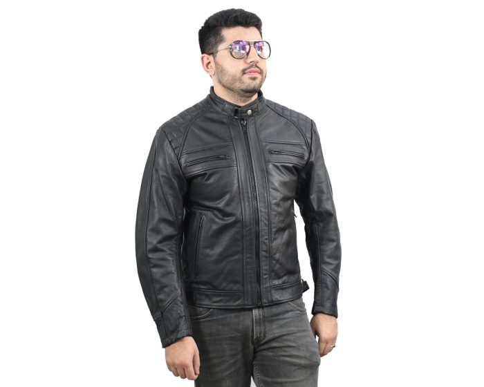 JL-027-42 Jumbo Leather MotorBike Jacket #wintercollection #winterfashion #winterclothing #puff #pufferjacket #motorbikejacket #mo