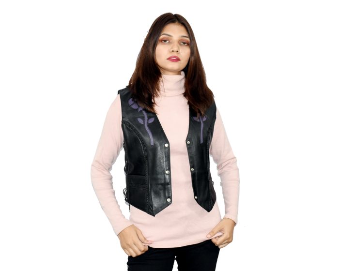 JL-KVL-208 Jumbo Leather Fashion WoMen WaistCoat (1)