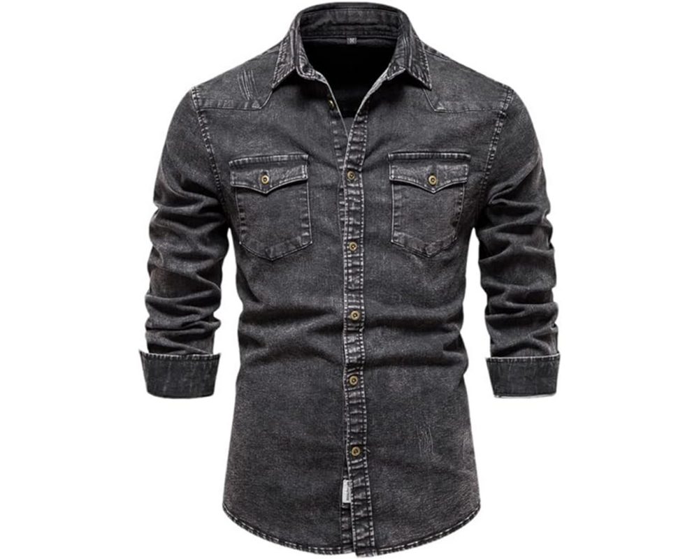 JL-6121-1 Denim Shirt Jumbo Leathers #wintercollection #winterfashion #winterclothing #Denim#motorcycle #fashion #jeans